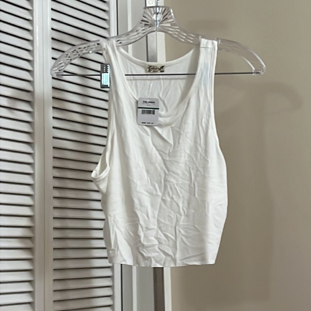 Free People High Neck Ribbed Tank - Picture 2 of 9